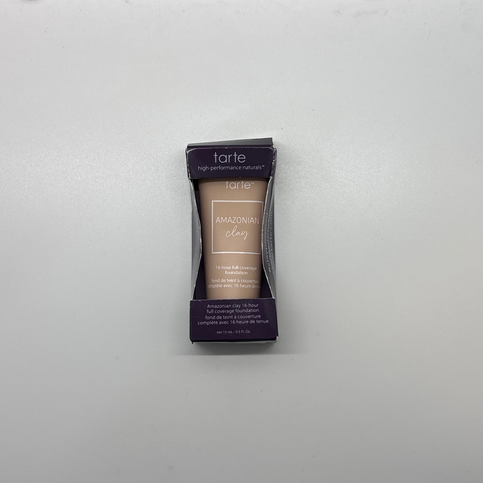 Tarte Amazonian Clay 16-Hour Full Coverage Foundation, CHOOSE SHADE, 0.5 fl oz