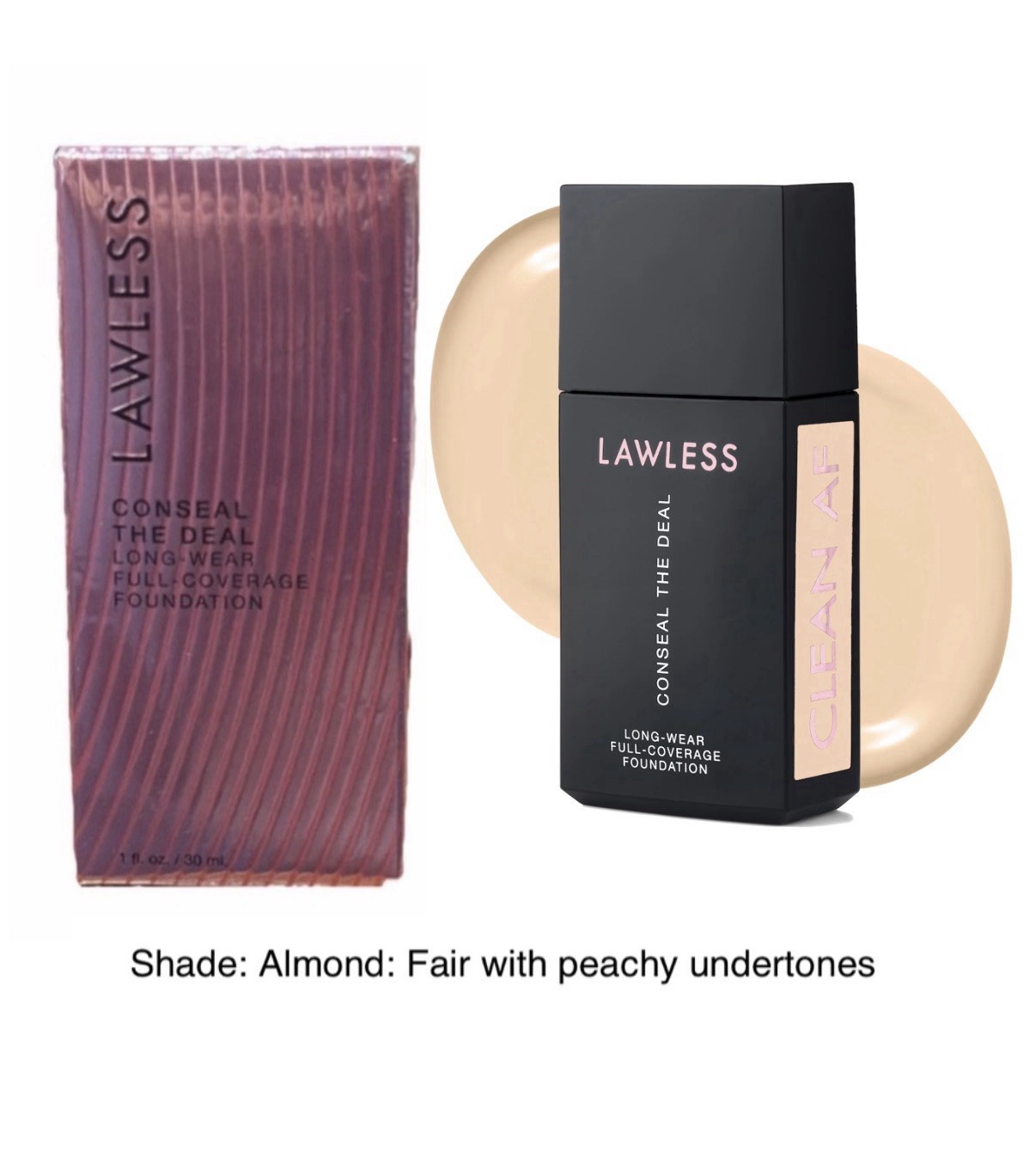 $39 Retail NIB Lawless Conseal The Deal Long Wear Full Coverage Foundation