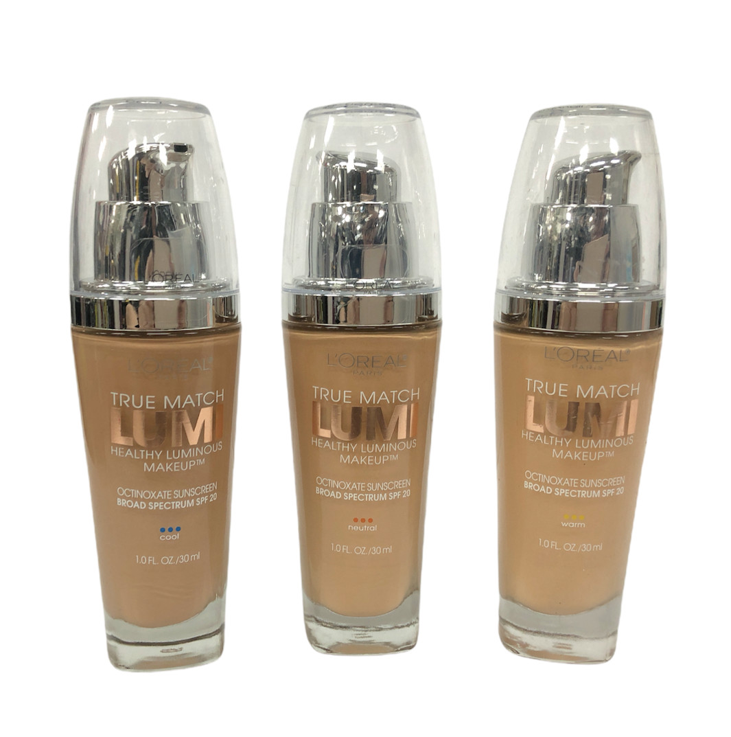 L’Oreal True Match Lumi Healthy Luminous Makeup SPF 20 (1oz/30ml) New; You Pick!