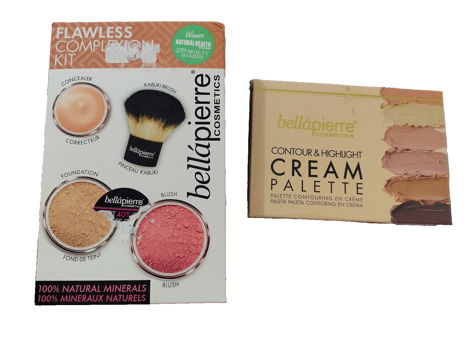 Bellapierre complexion kit foundation, blush, concealer+ contour highlight cream
