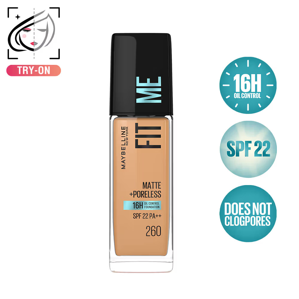 Maybelline Fit Me Matte+Poreless 16H Oil Control Foundation Multishade FREE SHIP