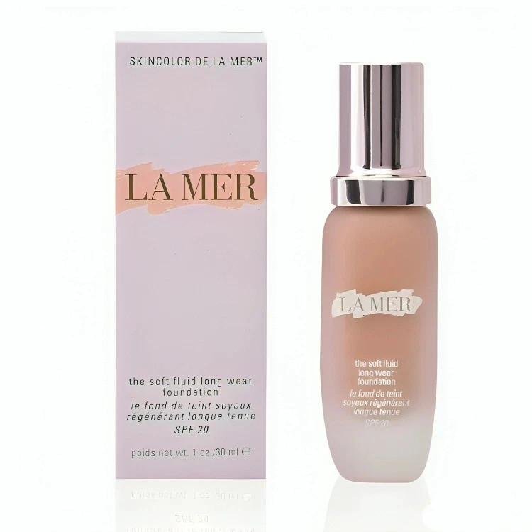 La Mer Soft Fluid Long Wear Foundation Ivory 01 30ml 1oz Pack of 2 New