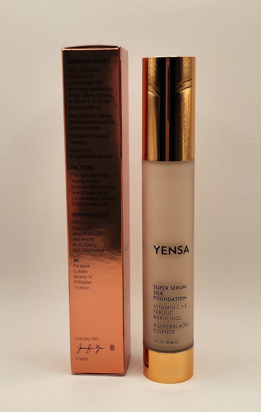 Yensa Super Serum Silk Foundation In Shade LIGHT WARM NEW SEALED