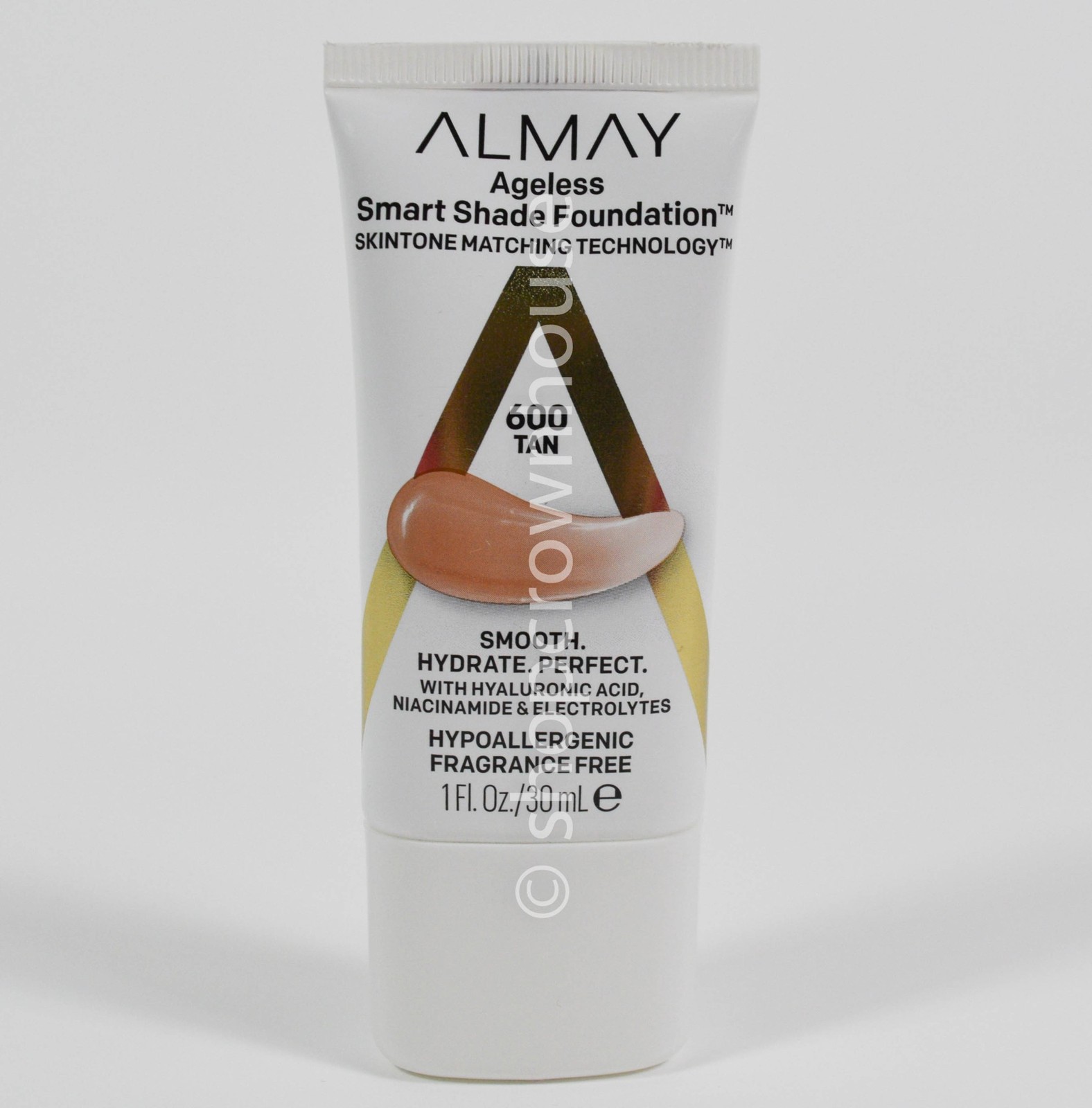 Almay Ageless Smart Shade Foundation Skintone Matching Technology #600 TAN