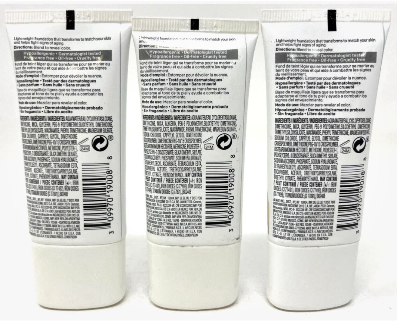Almay Ageless Smart Shade Foundation New 1 fl oz Each 800 – Deep Lot Of 3