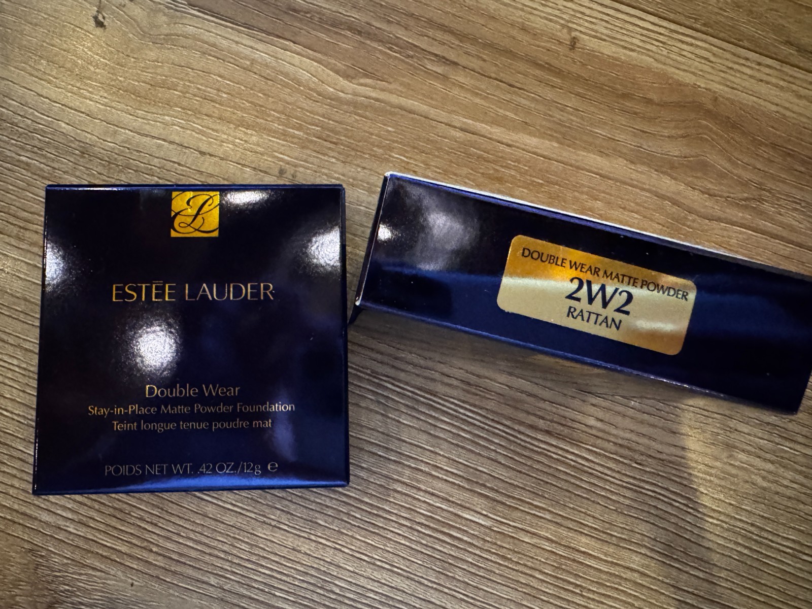 Estee Lauder Double Wear Matte Powder Foundation 2W2 Rattan 0.42 oz