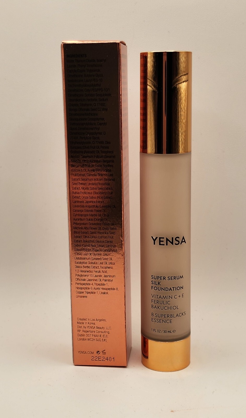 Yensa Super Serum Silk Foundation In Shade LIGHT WARM NEW SEALED