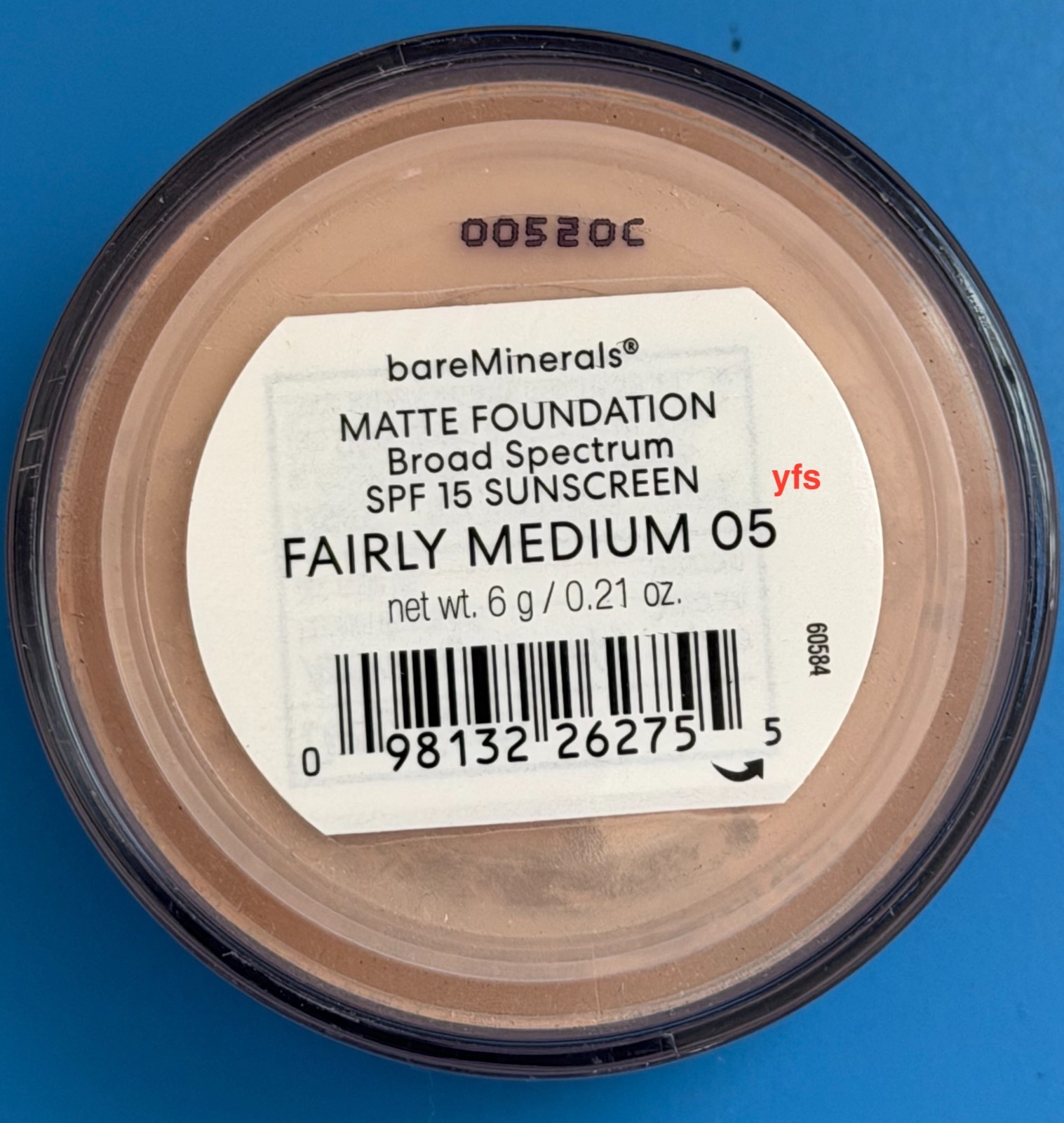 BareMinerals MATTE Foundation SPF15 6g/0.21 oz – FAIRLY MEDIUM 05 100% Authentic