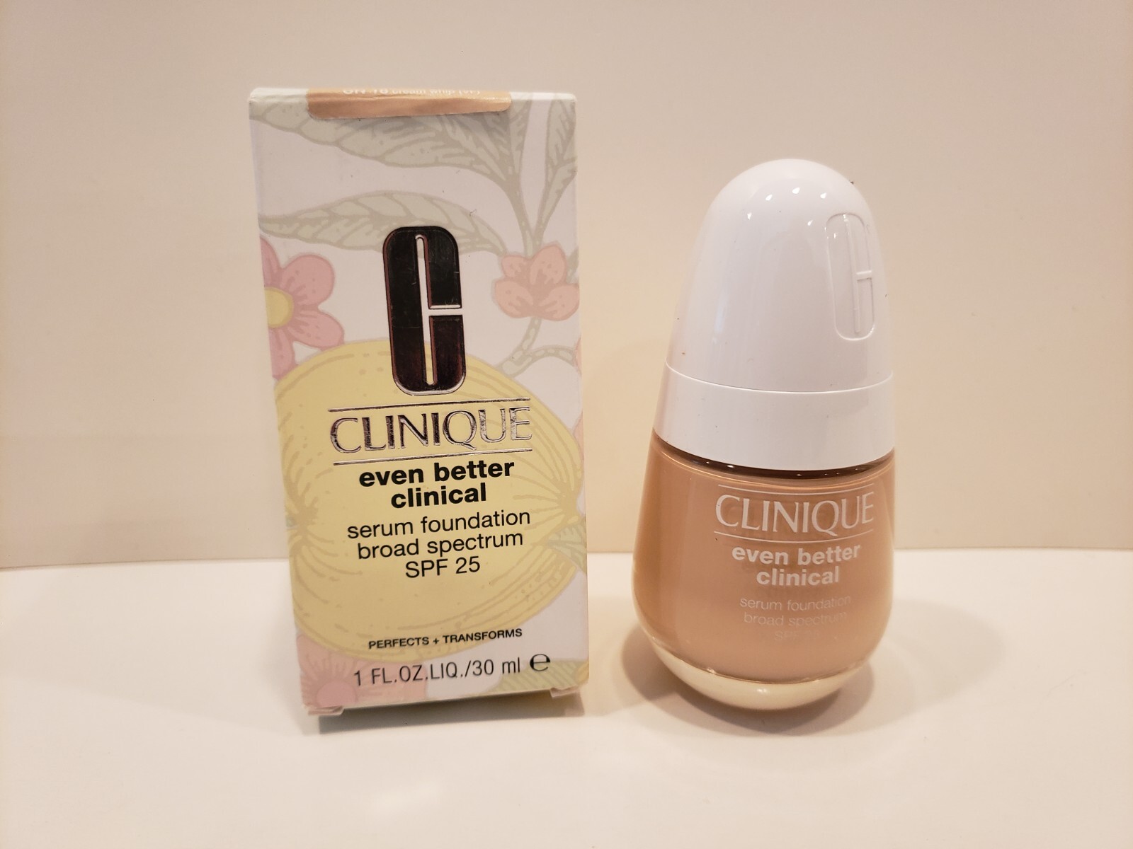 Clinique~Even Better Clinical Serum Foundation~BS/SPF 25~CN18 Cream Whip~1 oz