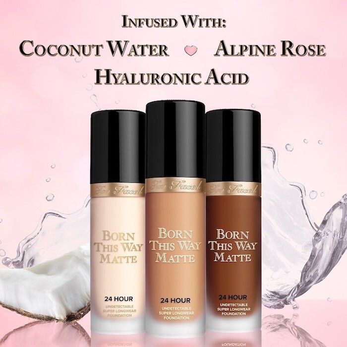 NEW Too Faced Born This Way Matte Waterproof Foundation SWAN 1 oz BOXED
