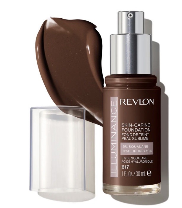2 Pack Revlon Illuminance Skin-Caring Liquid Foundation 1 Oz Color 617 (EBONY)