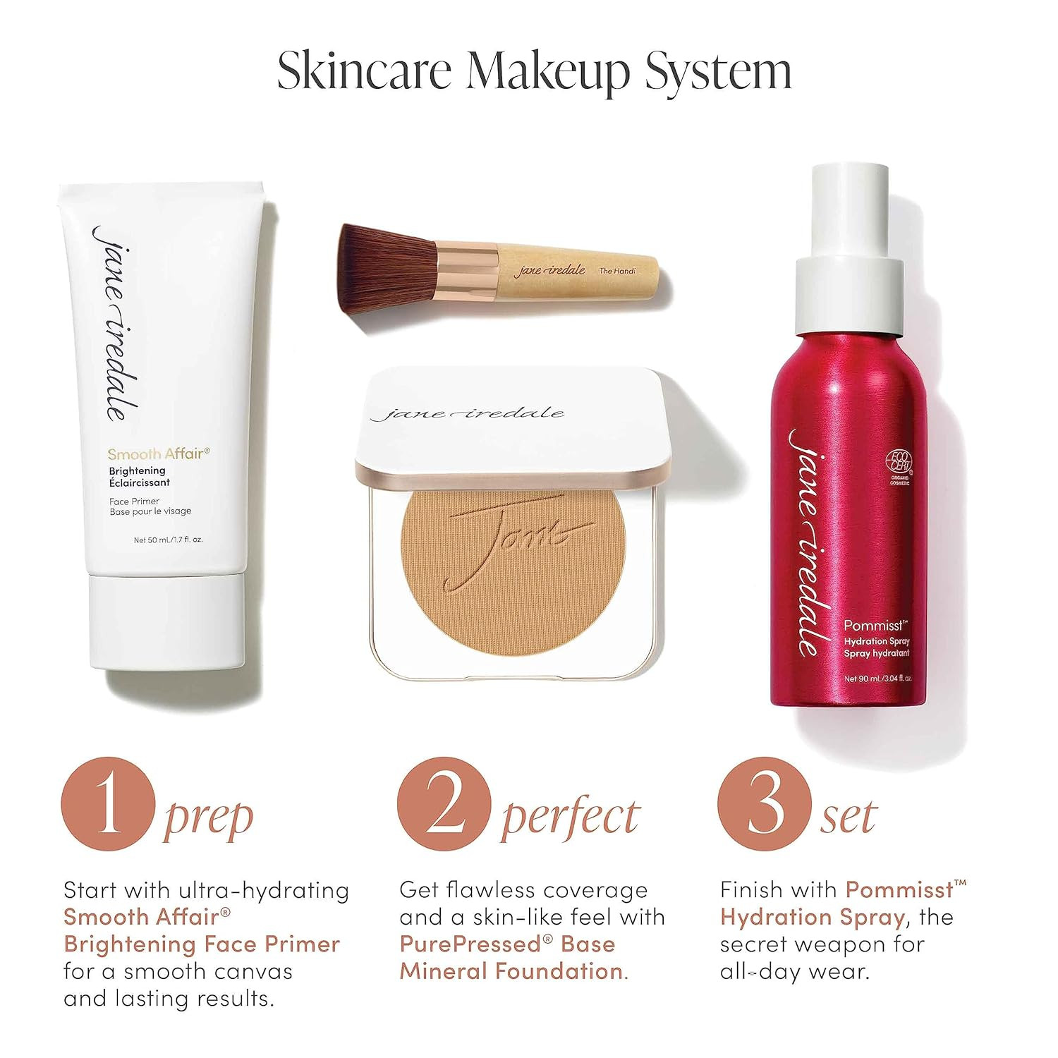 Purepressed Mineral Foundation Refill & Compact Set | SPF, Vegan, Talc-Free