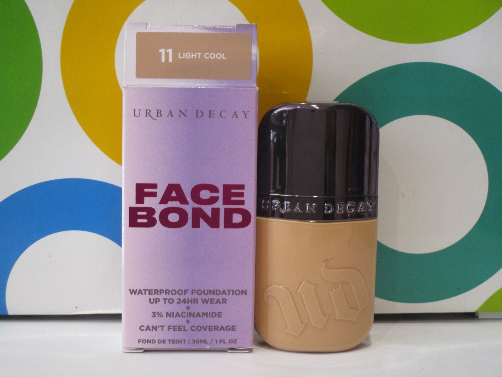URBAN DECAY ~ FACE BOND WATERPROOF FOUNDATION UP TO 24 HR ~ # 11 LIGHT COOL