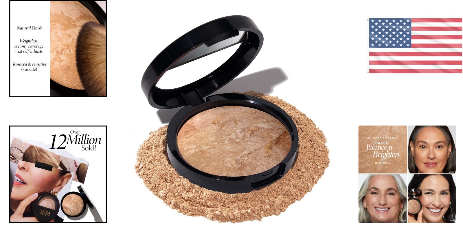 Medium Color Correcting Baked Foundation – Demi-Matte Perfection