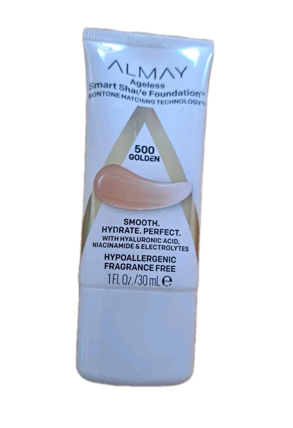 Almay Ageless Smart Shade Foundation 1 fl oz 500 Golden NEW