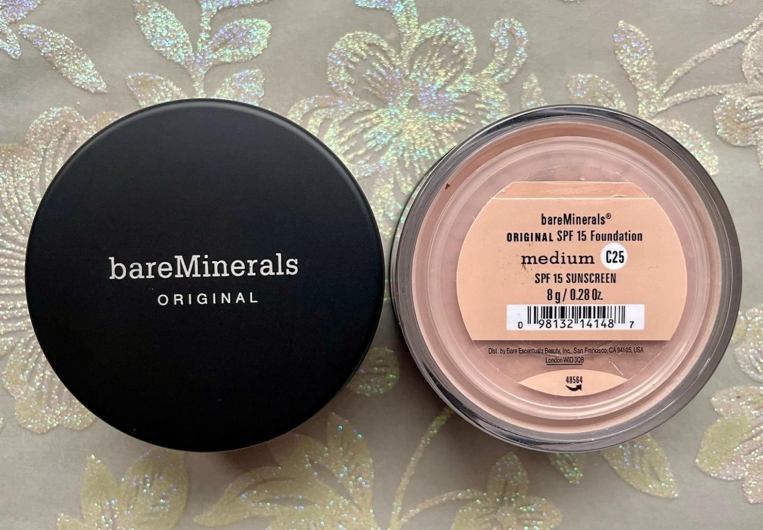 *2-PACK* ~ bareMinerals Original SPF 15 Foundation MEDIUM C25 XL 8g ~ NEW/SEALED