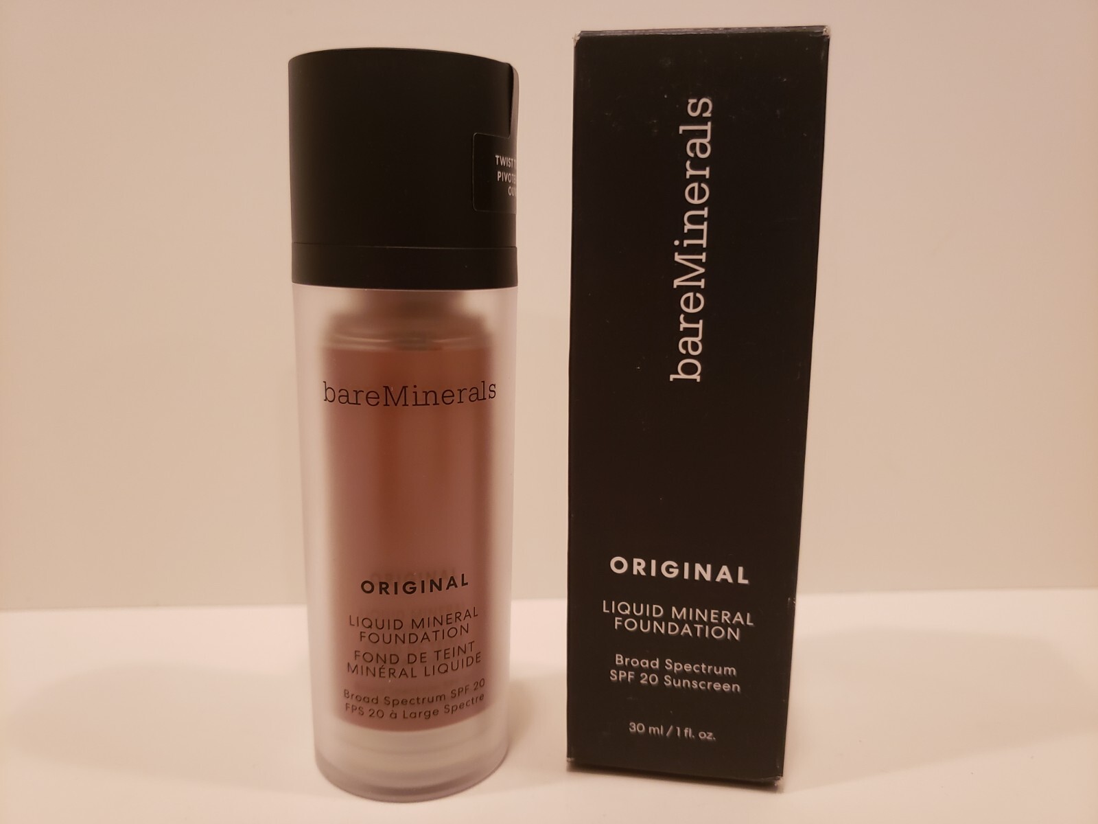Bare Minerals~Original Liquid Mineral Foundation w/SPF 20~Golden Deep 28~NIB