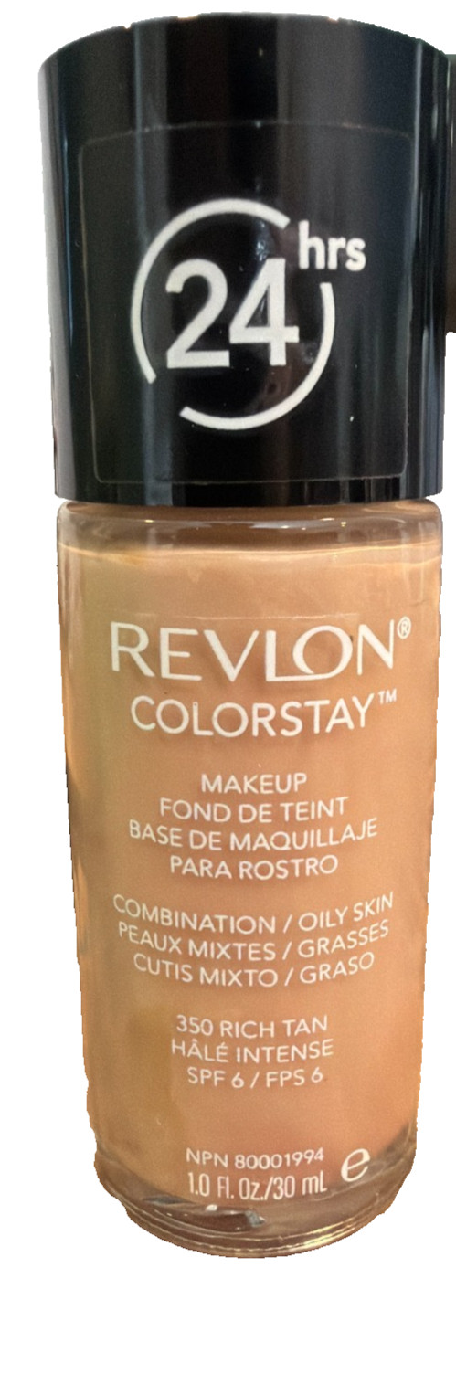 Revlon ColorStay Makeup Foundation 350 Rich Tan Combination/Oily Skin 1.0fl oz