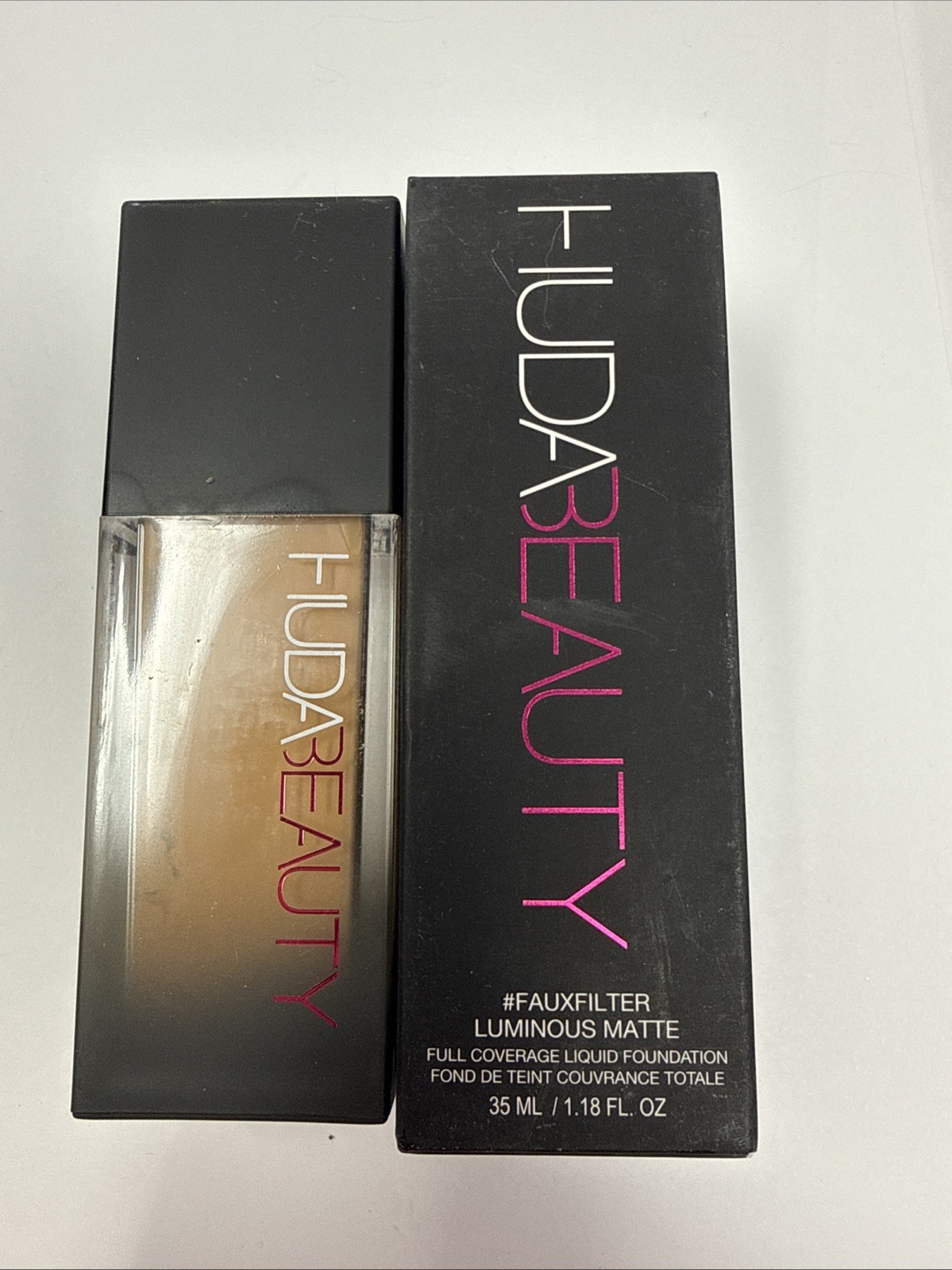 Huda Beauty FauxFilter Luminous Matte Liquid Foundation ~ CUSTARD 220N ~ 1.18 oz