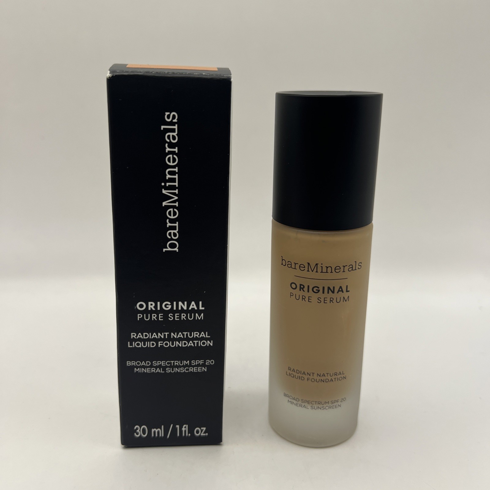 BareMinerals Original Pure Serum Liquid Foundation SPF20~Medium Deep Neutral 4
