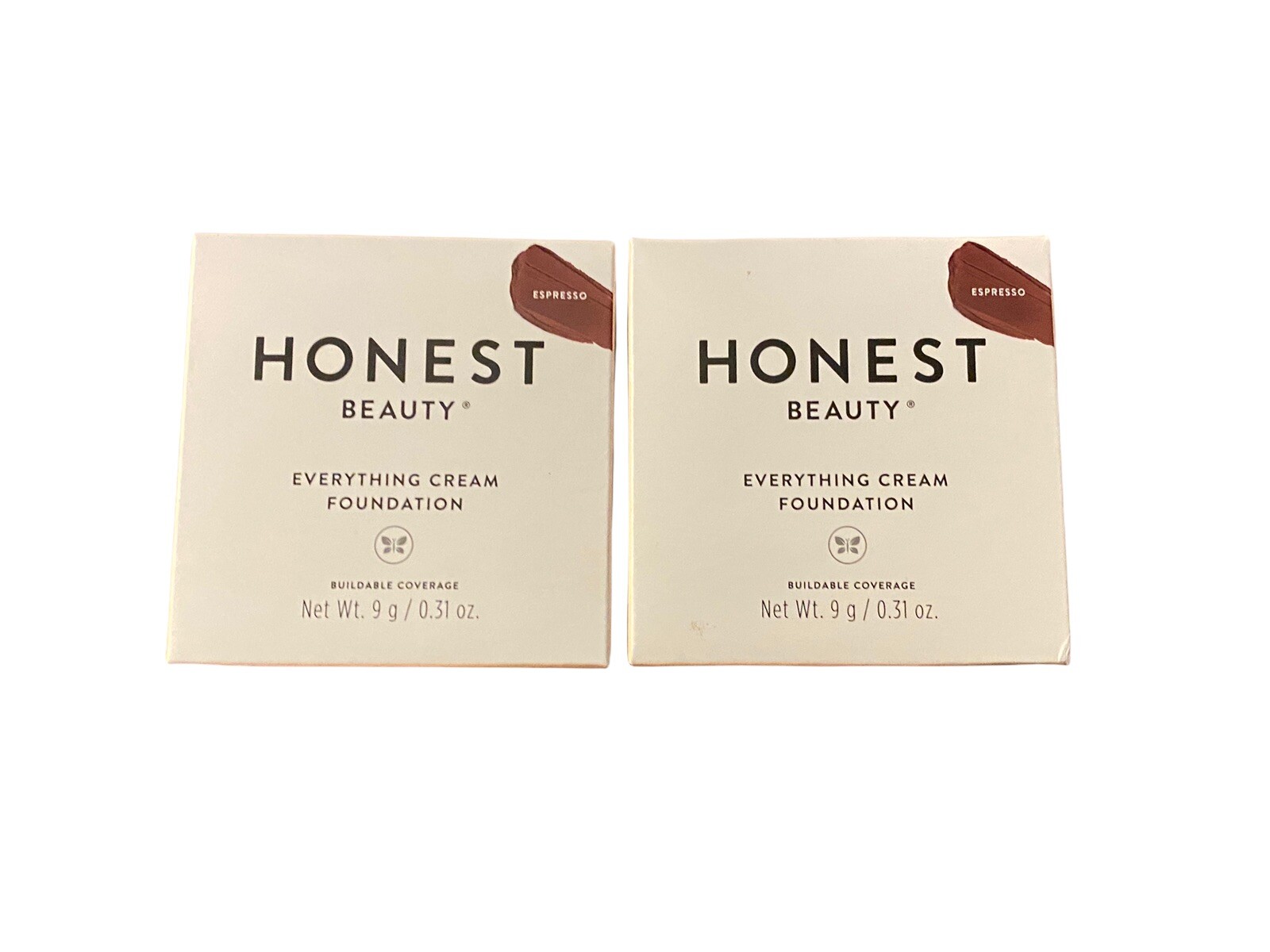 Honest Beauty Everything Cream Foundation 0.31 Oz. Espresso – Lot Of 2