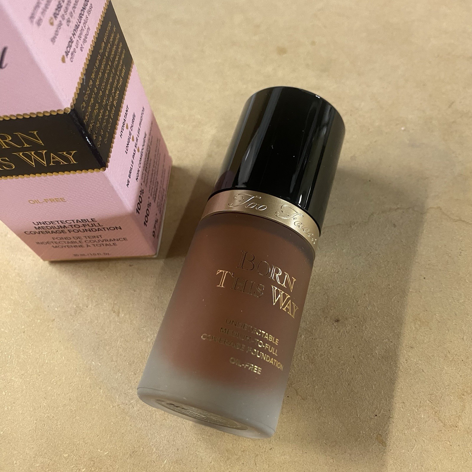 Too Faced Born This Way Foundation SABLE Deep 1 fl oz/ 30ml NEW IN BOX