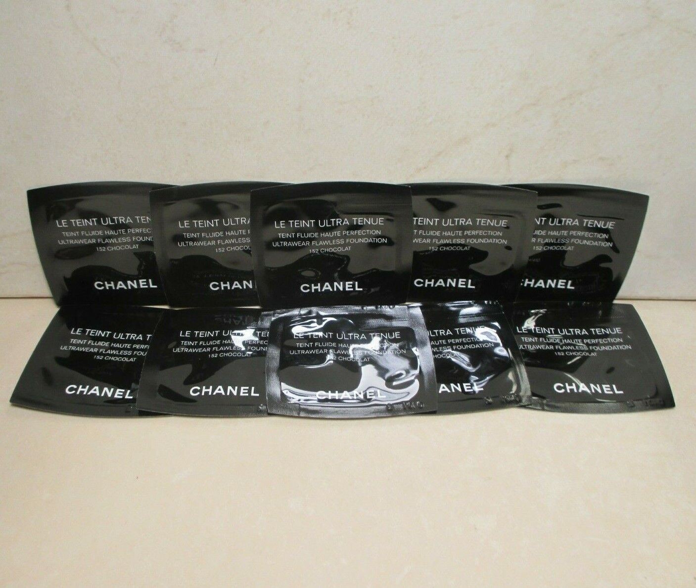 Chanel/ Le Teint Ultra Tenue Flawless Foundation 152 Chocolat 0.03 Oz (Lot Of 10