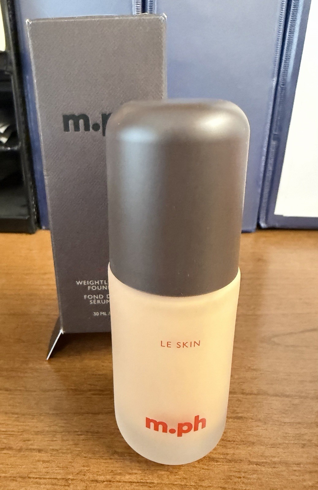 NIB M.PH Le Skin Foundation By Mary Phillips Shade Medium 110N $49 Clean Makeup