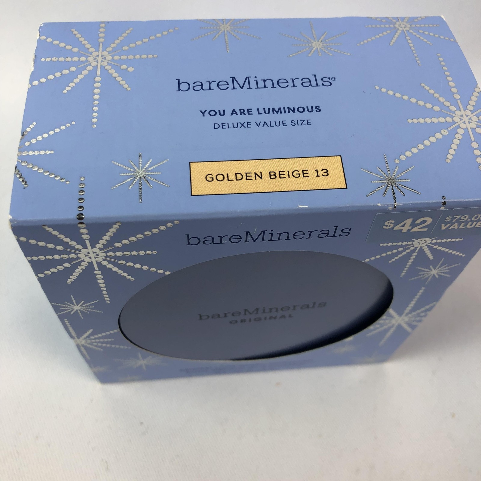 BareMinerals Original Mineral Foundation Golden Beige 13 JUMBO 18g SPF 15 Vegan