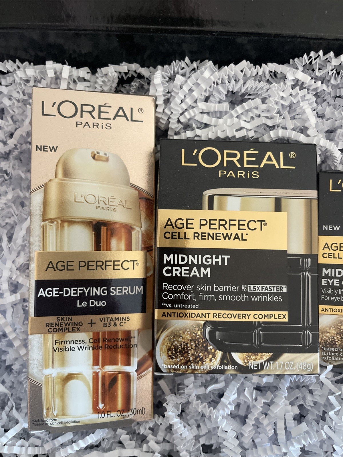 l’oréal age perfect Cell Renewal Midnight Cream / Eye Opener & Age Define Serum