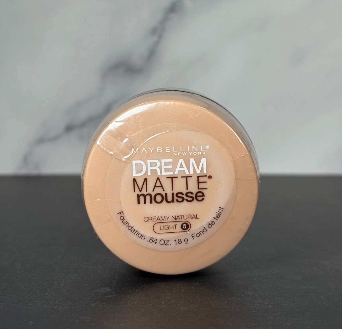 Maybelline Dream Mousse Foundation Creamy Natural #5 Light .64 Oz – NEW SEALED