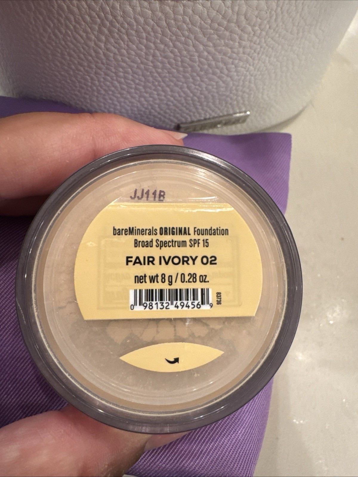 NEW! bareMinerals Original SPF 15 Foundation – Fair Ivory 02, 8g/0.28oz