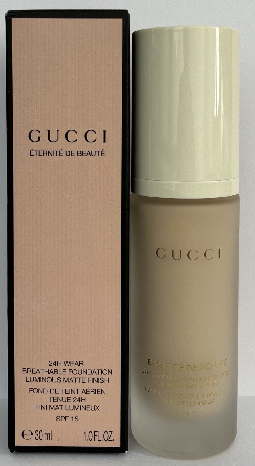 GUCCI ETERNITE DE BEAUTE SPF FOUNDATION (120N FAIR) *new-in-box**