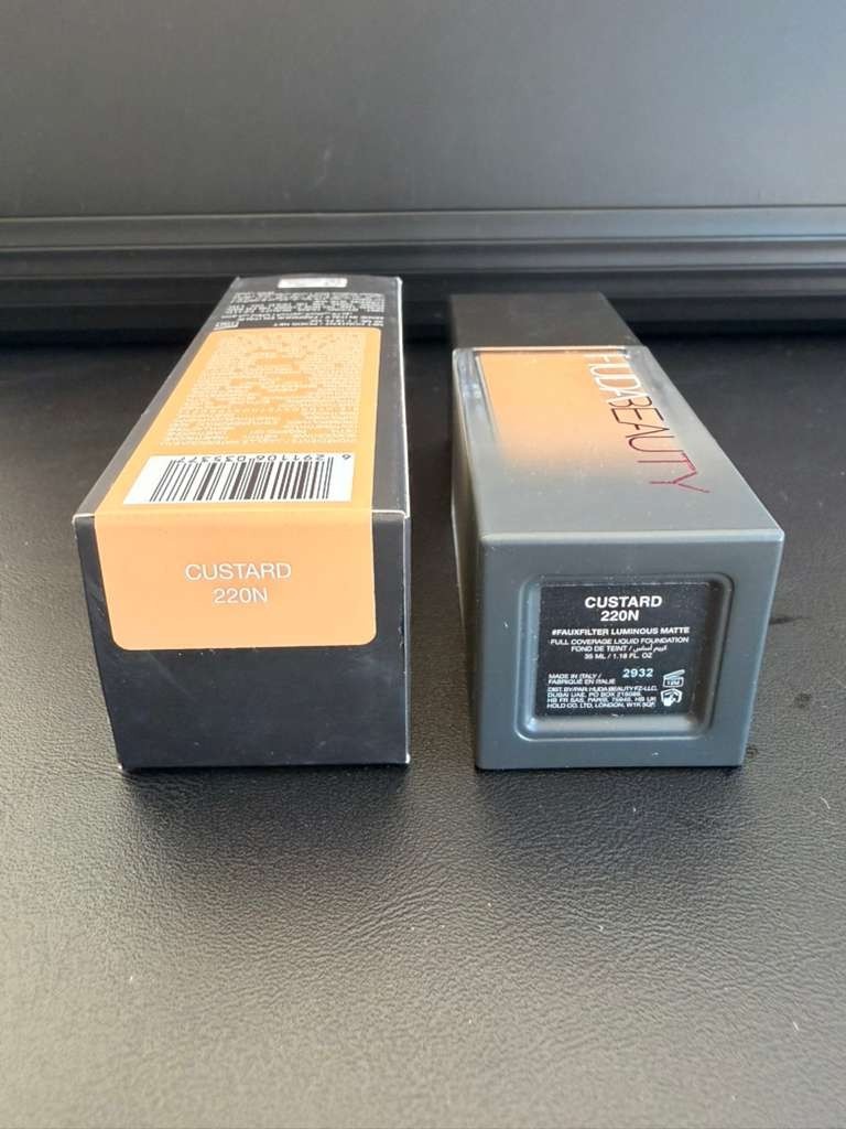 Huda Beauty FauxFilter Luminous Matte Liquid Foundation ~ CUSTARD 220N ~ 1.18 oz