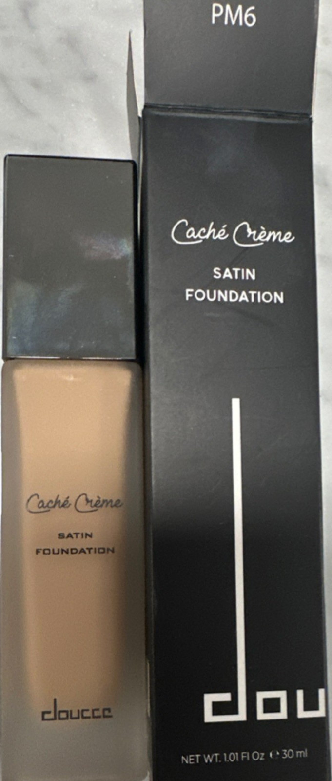 doucce Cache Creme Satin Foundation PM6 Satin Effect Liquid 1.01 fl oz 30ml