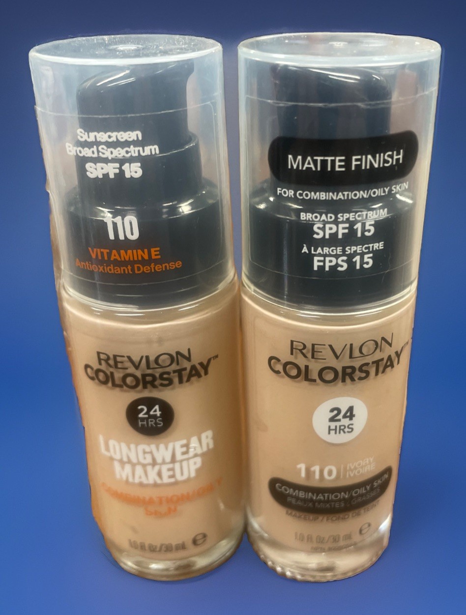 Revlon Colorstay 24HRS Foundation Combination Oily Skin 110 Ivory 2 Bottles Seal