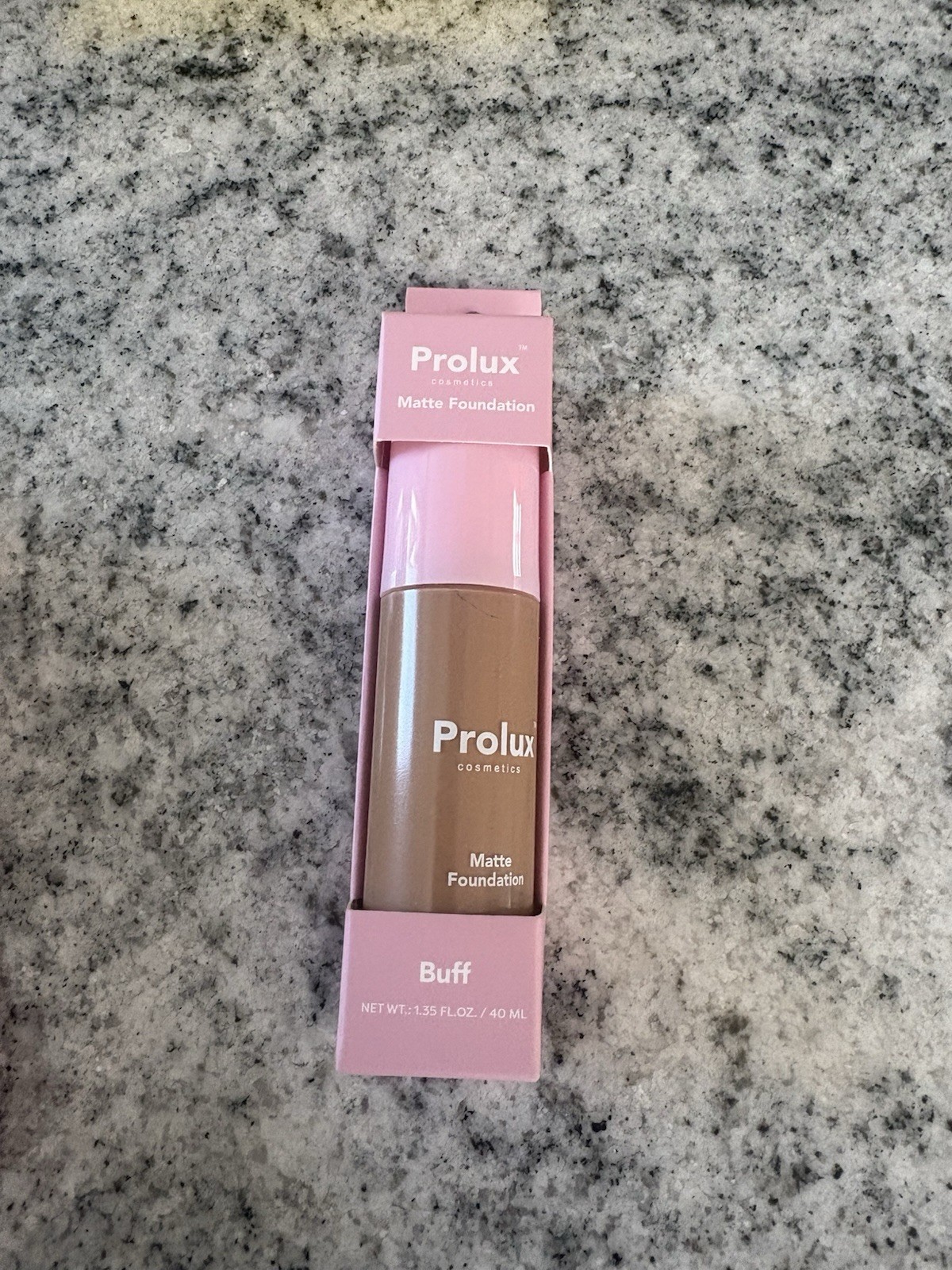 Prolux Matte Foundation Buff Vegan Cruelty-Free Long Lasting 1.35 fl oz 40 ml