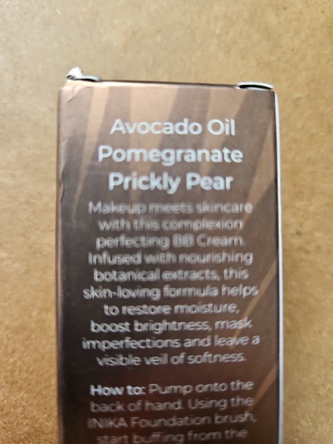 INIKA Organic BB Cream Foundation, Prickly Pear Nude NL3 1 fl oz