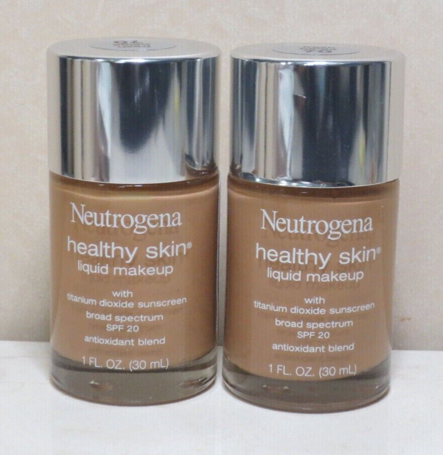 NEUTROGENA HEALTHY SKIN SPF20 LIQUID MAKEUP #85 HONEY – 1 OZ – (LOT OF 2 PACK)