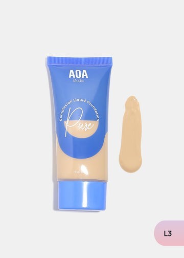 AOA Pure Complexion Foundation Lightweight Full Coverage Natural Flawless Finish