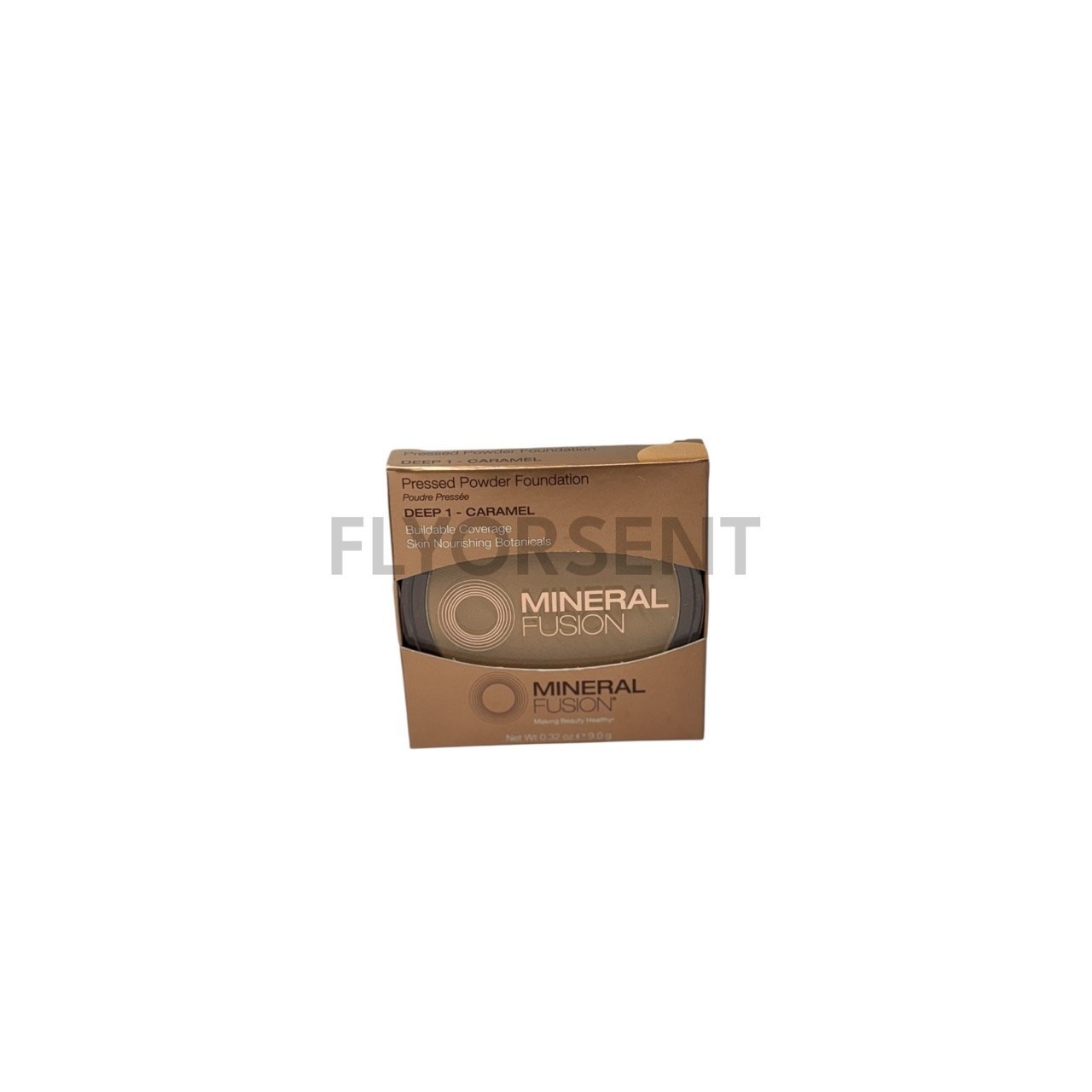 Mineral Fusion Pressed Powder Foundation – Deep 1- Caramel- 0.32oz NIB