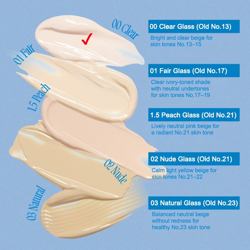 FWEE Cushion Glass Natural 13g + Refill 13g (5 Shades)
