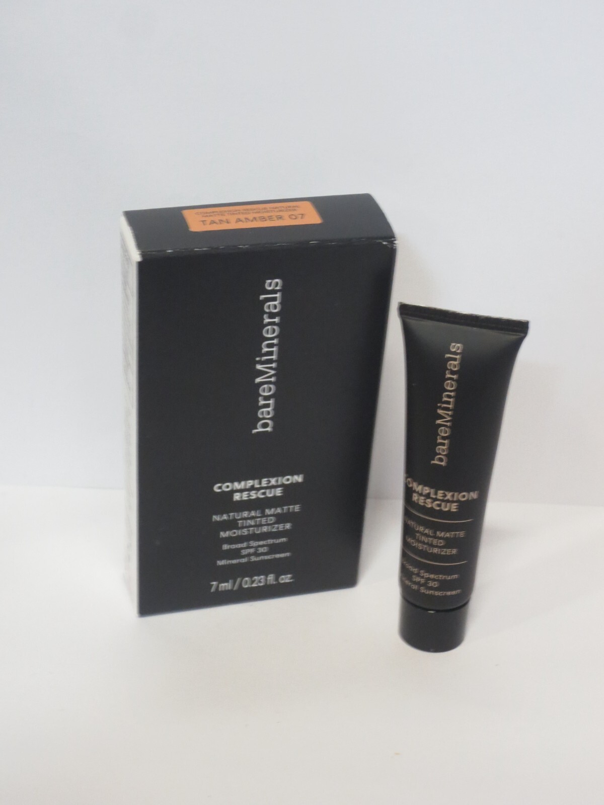 BAREMINERALS COMPLEXION RESCUE TINTED MOISTURIZER 07 TAN AMBER 0.23 OZ (3PC)