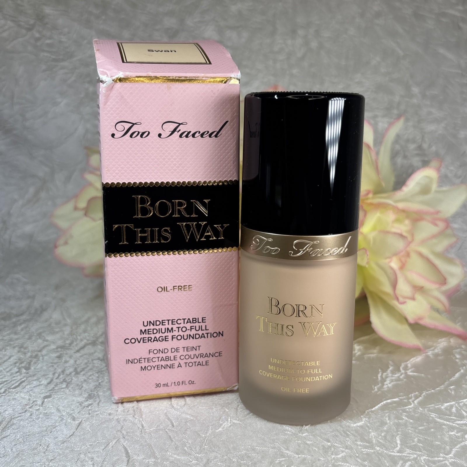 Too Faced Born This Way Oil Free Undetectable Foundation – SWAN – 1oz NIB Free