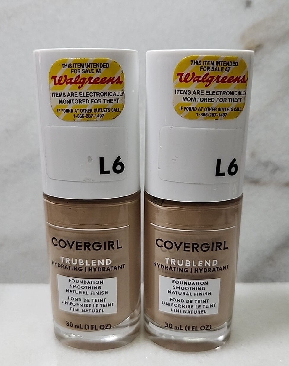 Lot Of 2-CoverGirl TruBlend Liquid Makeup #L6 Buff Beige…