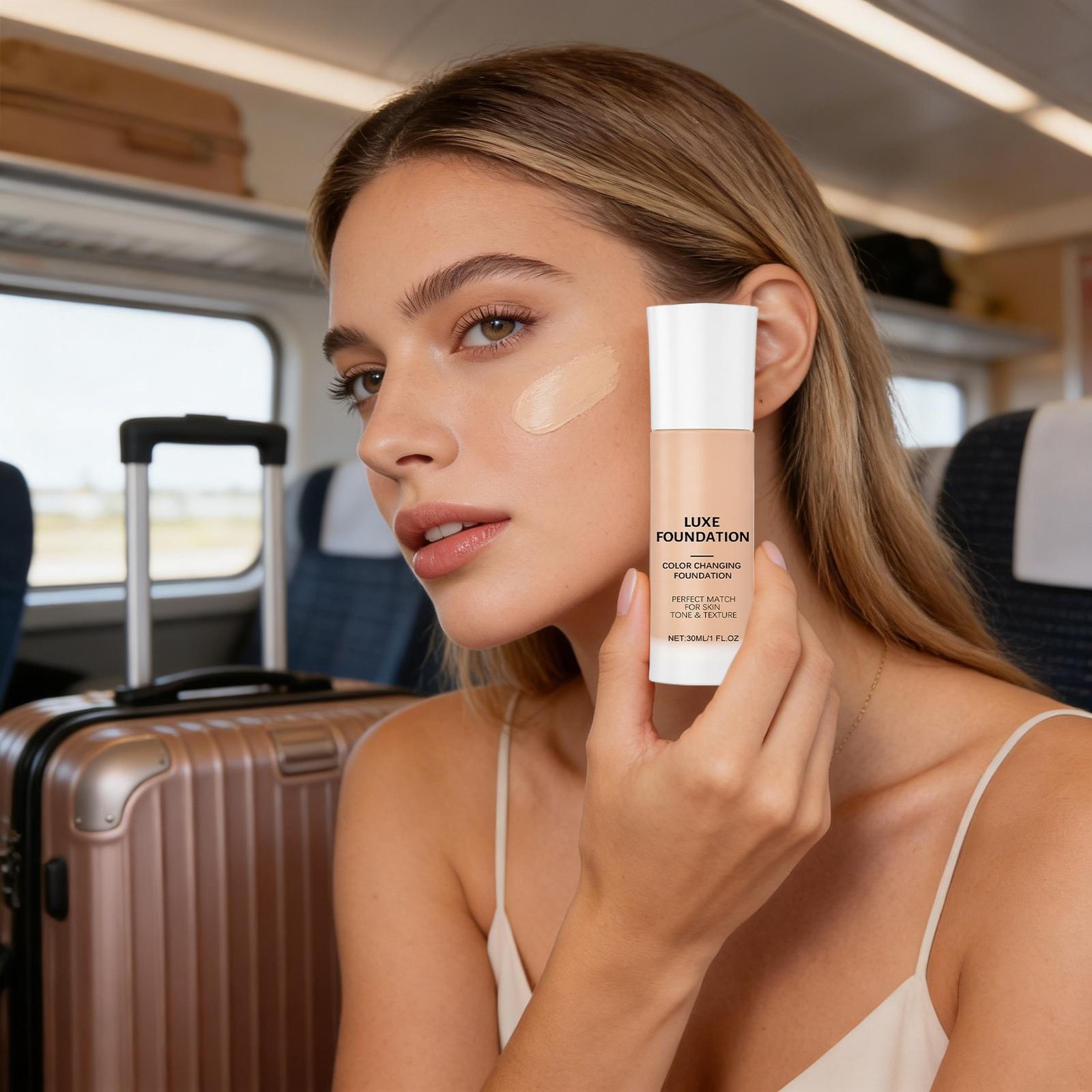LUXE Intelligent Color Correcting Foundation, 30ml Long-lasting Finish Natural