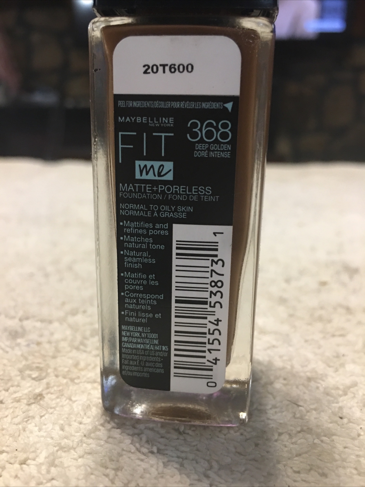 Maybelline Fit Me Matte + Poreless Foundation 368 Deep Golden Dore Intense