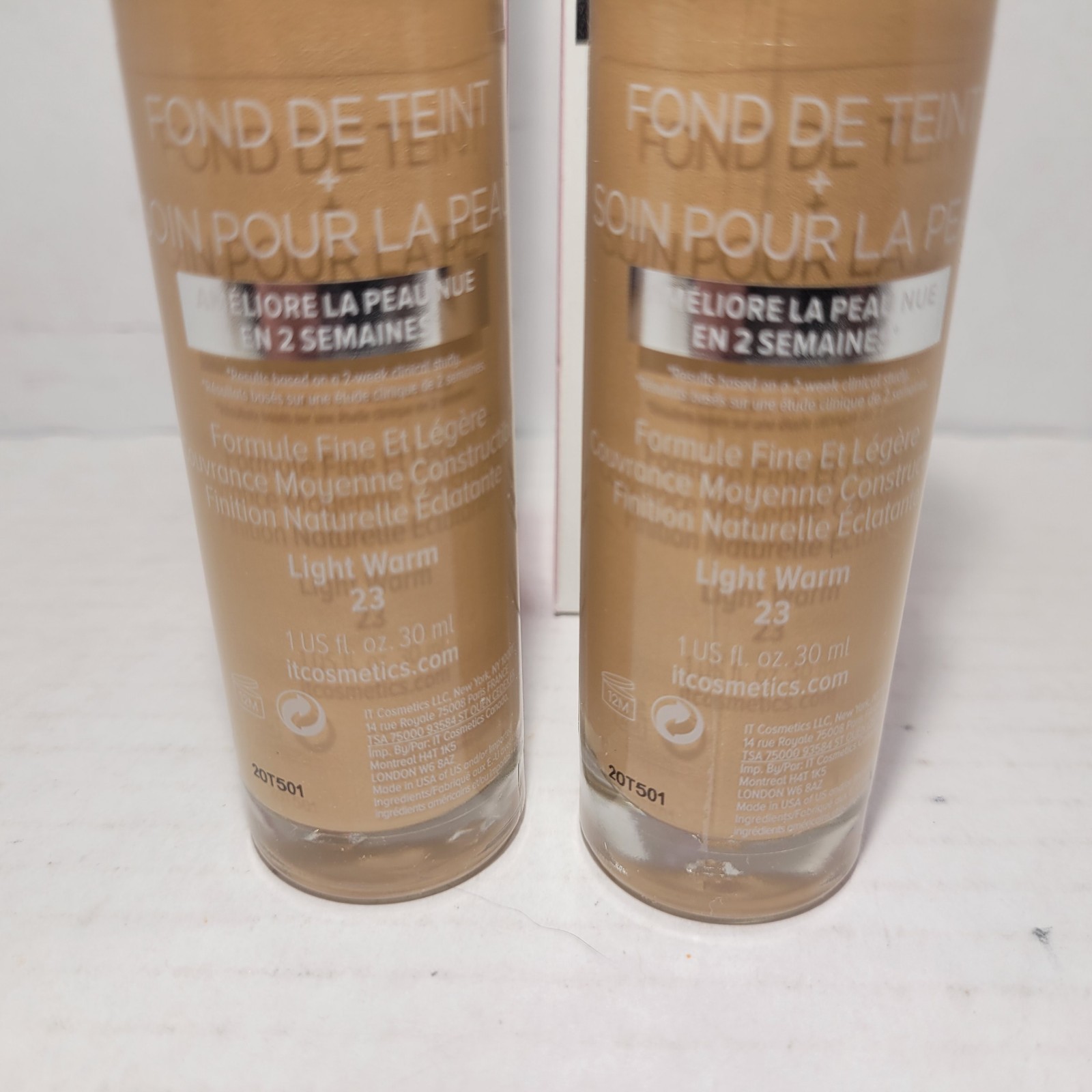 2 it Cosmetics Foundation + Skincare (Light Warm 23) Natural Radiant Finish