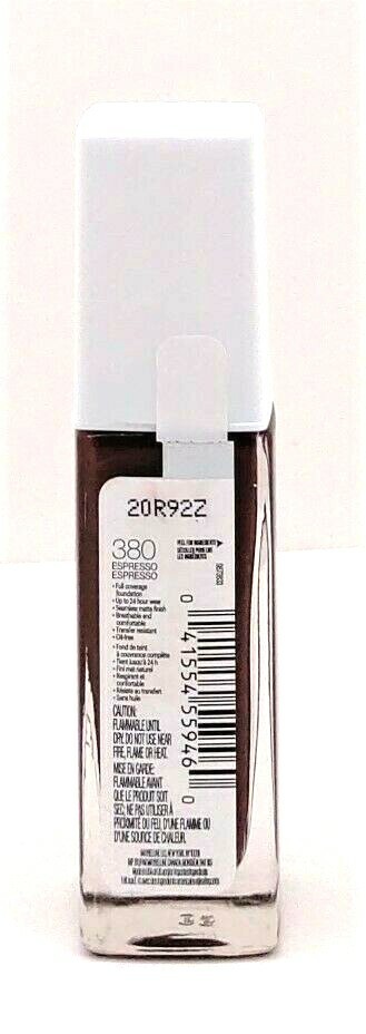 Maybelline Superstay Full Coverage Foundation Expresso 380.