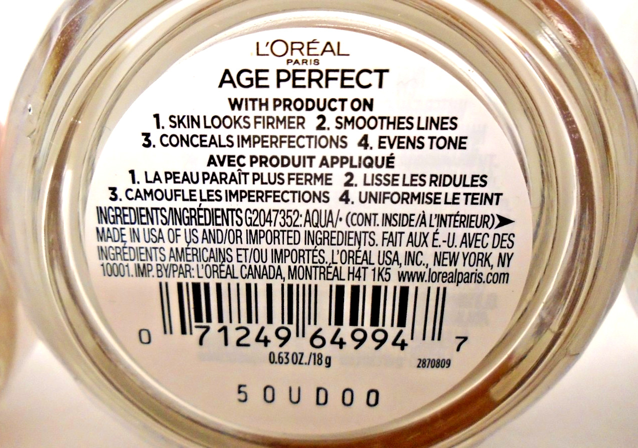 4 Jars L’Oreal Paris Age Perfect 4-in-1 Tinted Balm 20 Fair, 20 Deep, 10 Deep
